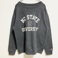 Triblend Sweats　長袖カレッジプリントスウェット　トレーナー　ノースカロライナ大学　グレー　Mサイズ