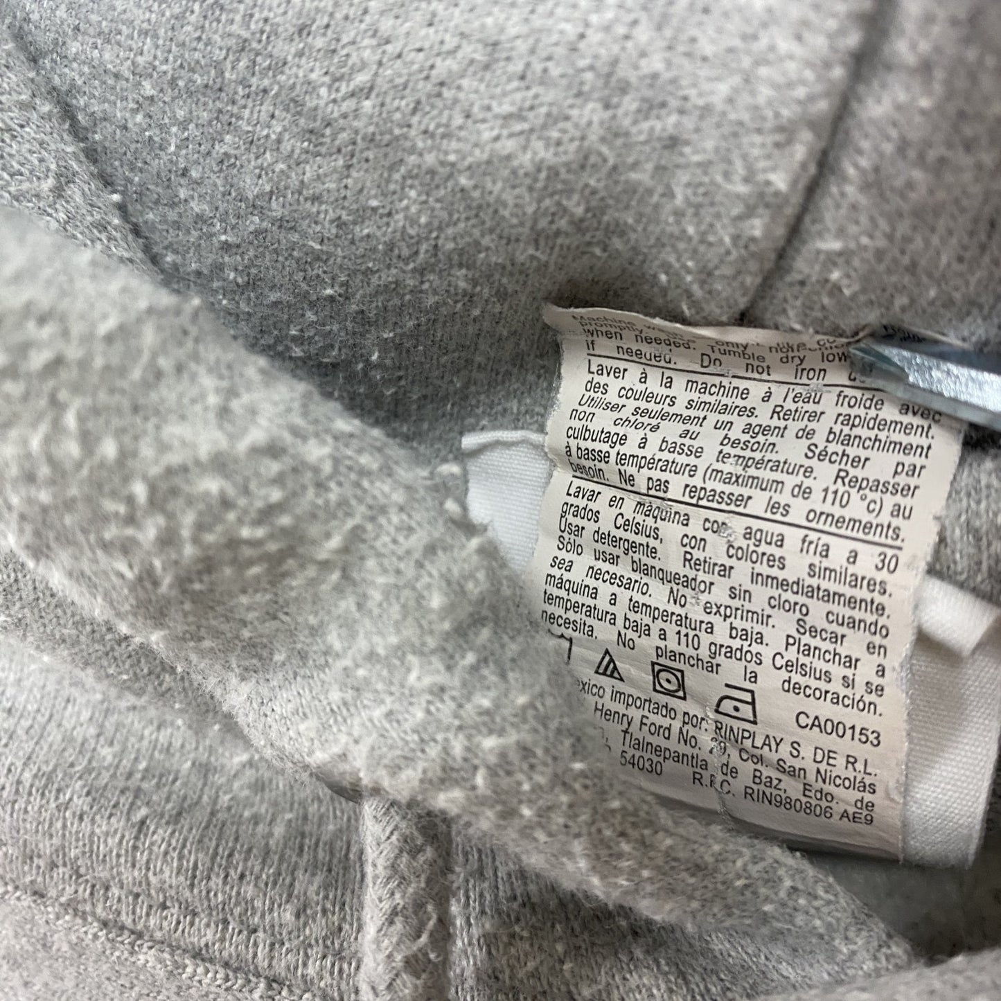 Champion　チャンピオン　リバースウィーブ　スウェットパーカー/フーディー　デカロゴ　霜降りグレー　XLサイズ
