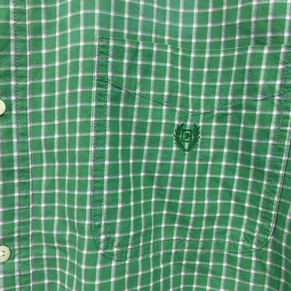 CHAPS RALPH LAUREN　チャップス　ラルフローレン　長袖シャツ　チェック柄　緑　グリーン　XLサイズ