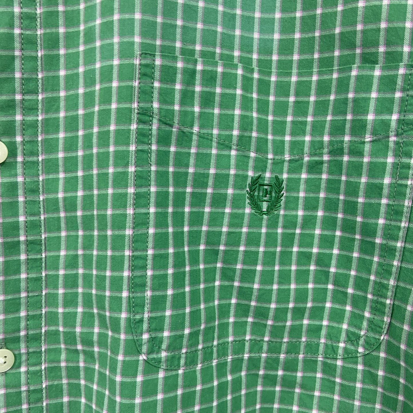 CHAPS RALPH LAUREN　チャップス　ラルフローレン　長袖シャツ　チェック柄　緑　グリーン　XLサイズ