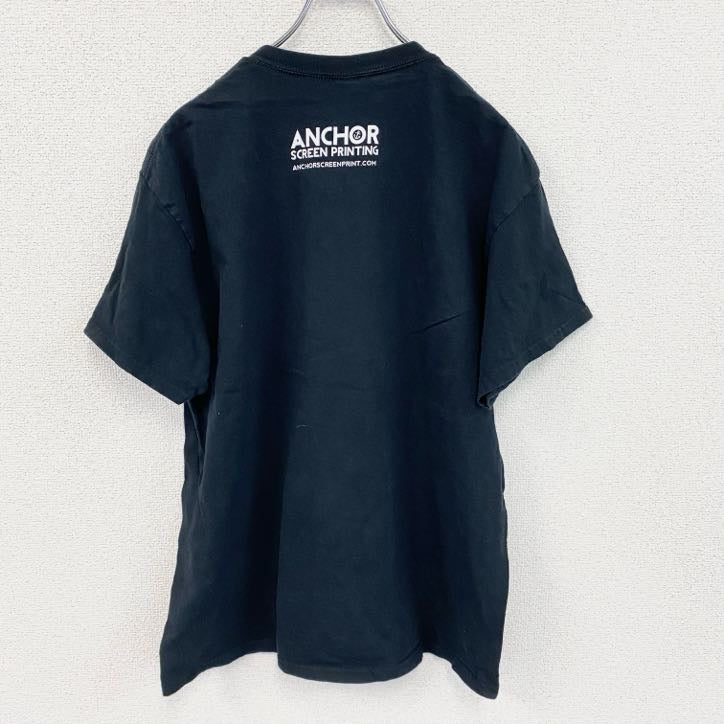 GILDAN　99ROCK　半袖プリントTシャツ　ロックT　音楽T　黒　ブラック　Lサイズ