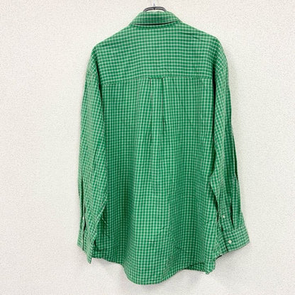 CHAPS RALPH LAUREN　チャップス　ラルフローレン　長袖シャツ　チェック柄　緑　グリーン　XLサイズ