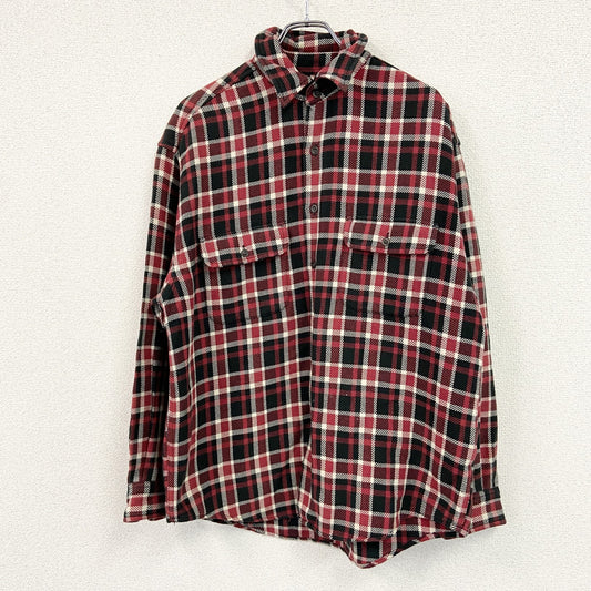 Eddie Bauer　エディーバウアー　長袖シャツ　チェック柄　赤　レッド