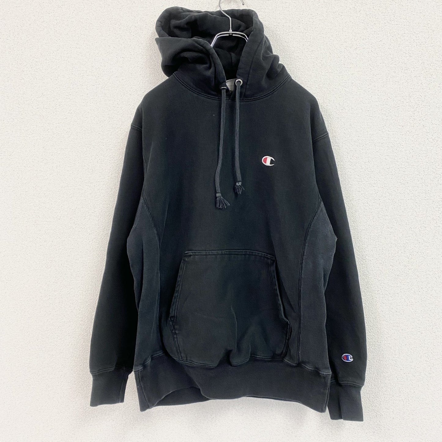 Champion　チャンピオン　リバースウィーブ　スウェットパーカー/フーディー　黒　ブラック　Lサイズ