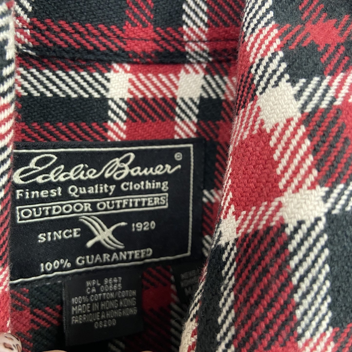 Eddie Bauer　エディーバウアー　長袖シャツ　チェック柄　赤　レッド