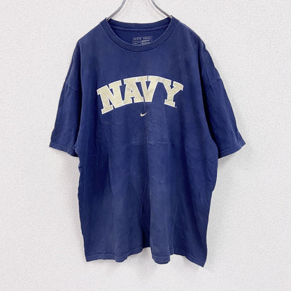 ～00s　NIKE　ナイキ　プリントTシャツ　ヴィンテージ　NAVY　紺　ネイビー