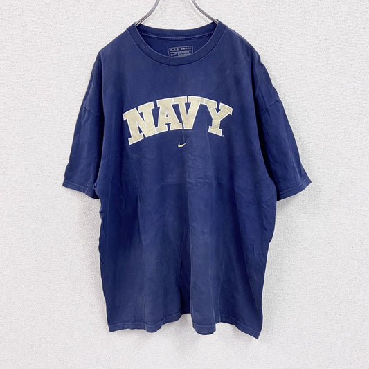 ～00s　NIKE　ナイキ　プリントTシャツ　ヴィンテージ　NAVY　紺　ネイビー