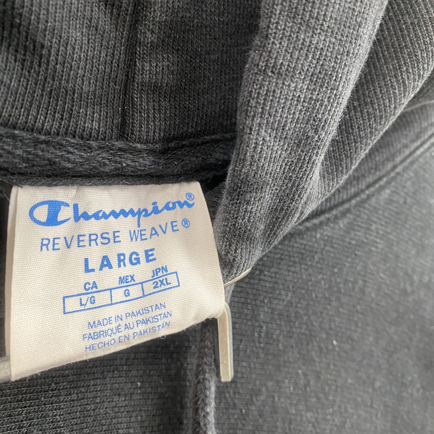 Champion　チャンピオン　リバースウィーブ　スウェットパーカー/フーディー　黒　ブラック　Lサイズ