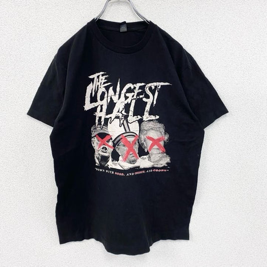 tultex　THE LONGEST HALL　半袖プリントTシャツ　人物T　グラフィックT　黒　ブラック　Lサイズ