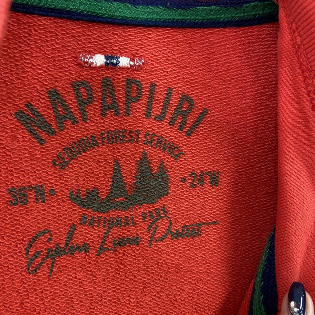 NAPAPIJRI　ハーフジッププルオーバージャケット　赤　レッド