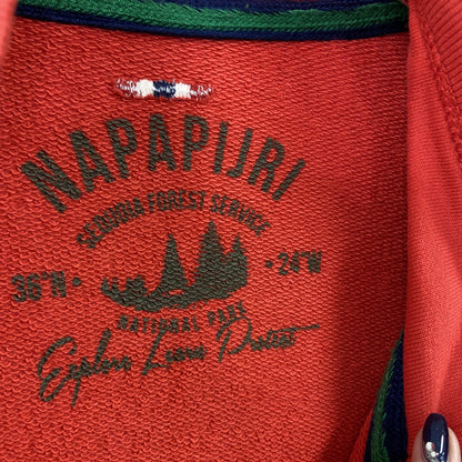 NAPAPIJRI　ハーフジッププルオーバージャケット　赤　レッド