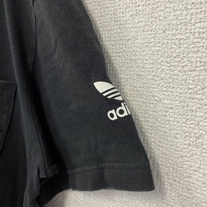 古着 used　adidas アディダス　半袖バックプリントTシャツ　クルーネック　胸ポケット　スポーツ　トレーニング　Mサイズ