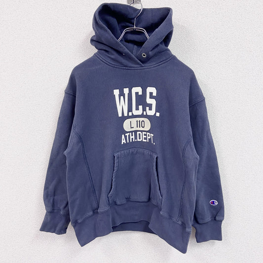 Champion　チャンピオン　リバースウィーブ　スウェットパーカー/フーディー　単色タグ　紺　ネイビー　Mサイズ