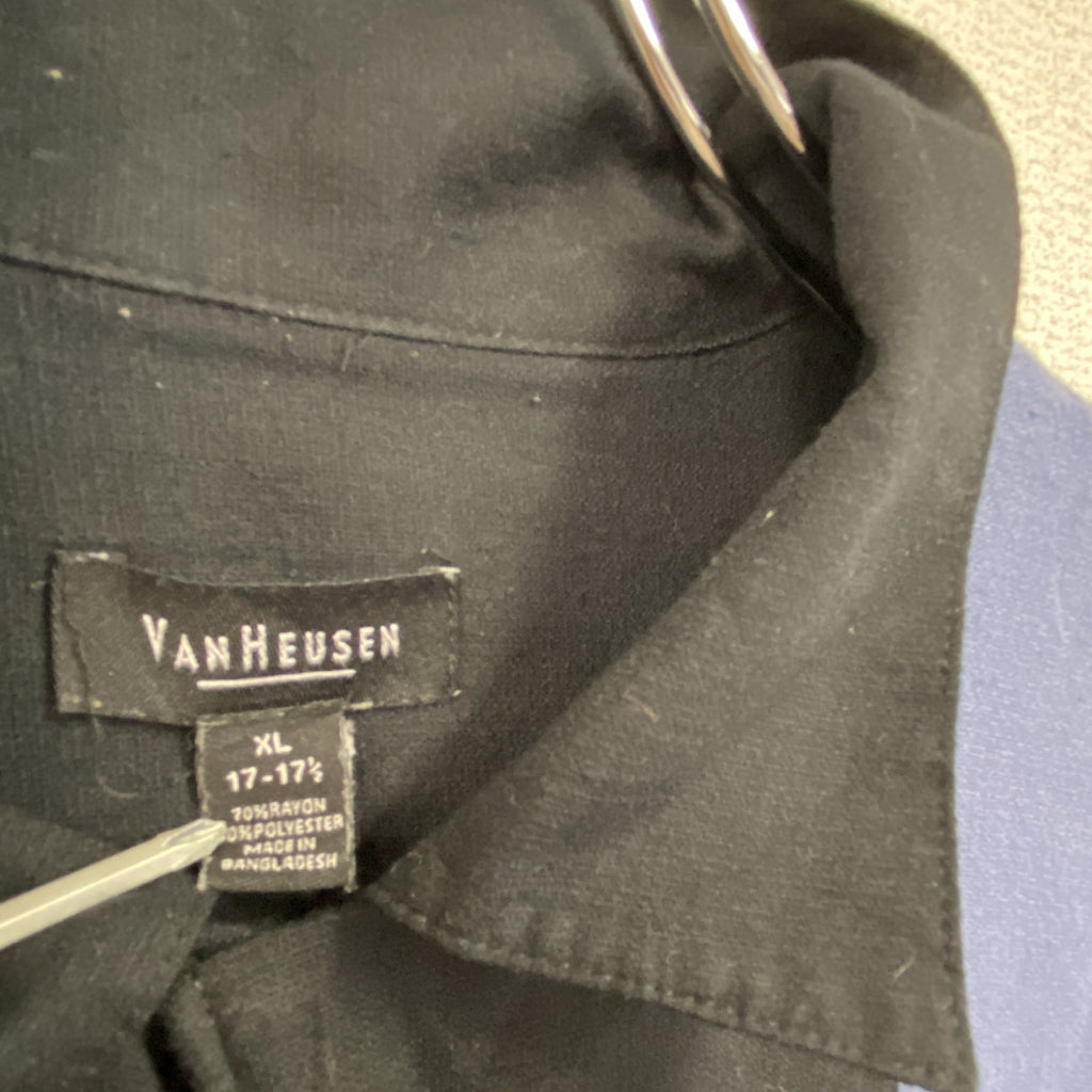 VAN HEUSEN　半袖シャツ　黒　ブラック　XLサイズ
