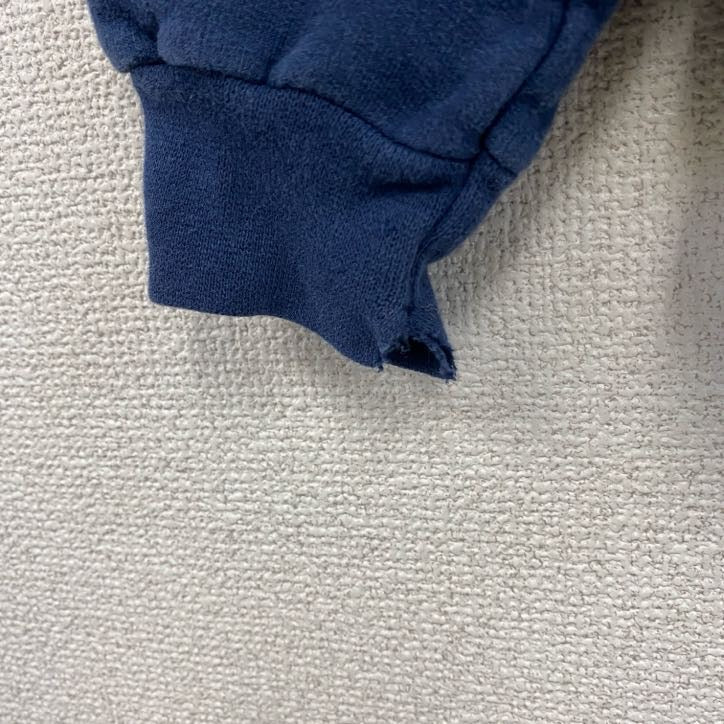 ～00s　Hanes　スウェットパーカー/フーディー　ドクロ　スカル　ヴィンテージ　紺　ネイビー　Mサイズ