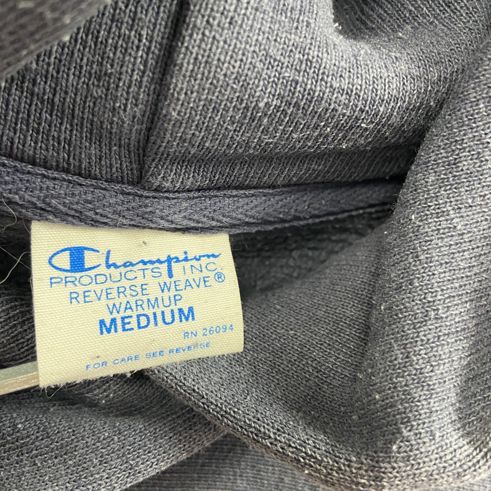 Champion　チャンピオン　リバースウィーブ　スウェットパーカー/フーディー　単色タグ　紺　ネイビー　Mサイズ
