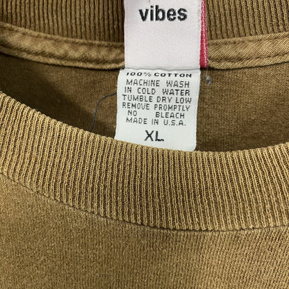 NESTA BRAND　ネスタ　半袖プリントTシャツ　フェード　クルーネック　茶色　ブラウン　XLサイズ