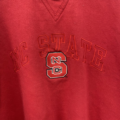 ～90s　RED OAK　スウェット/トレーナー　刺ロゴ　カレッジタイプ　ヴィンテージ　赤　レッド　XLサイズ