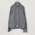 Abercrombie＆Fitch　アバクロンビー＆フィッチ　MUSCLE　長袖ボタンダウンシャツ　チェック柄　紺　ネイビー　Lサイズ