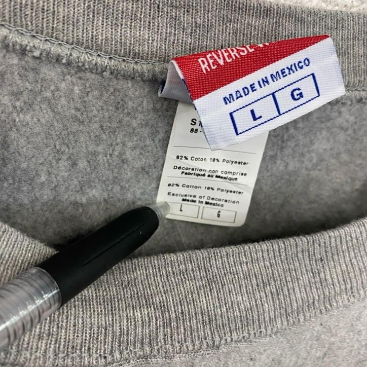 Champion　チャンピオン　リバースウィーブ　スウェット/トレーナー　アーチプリント　グレー　Lサイズ