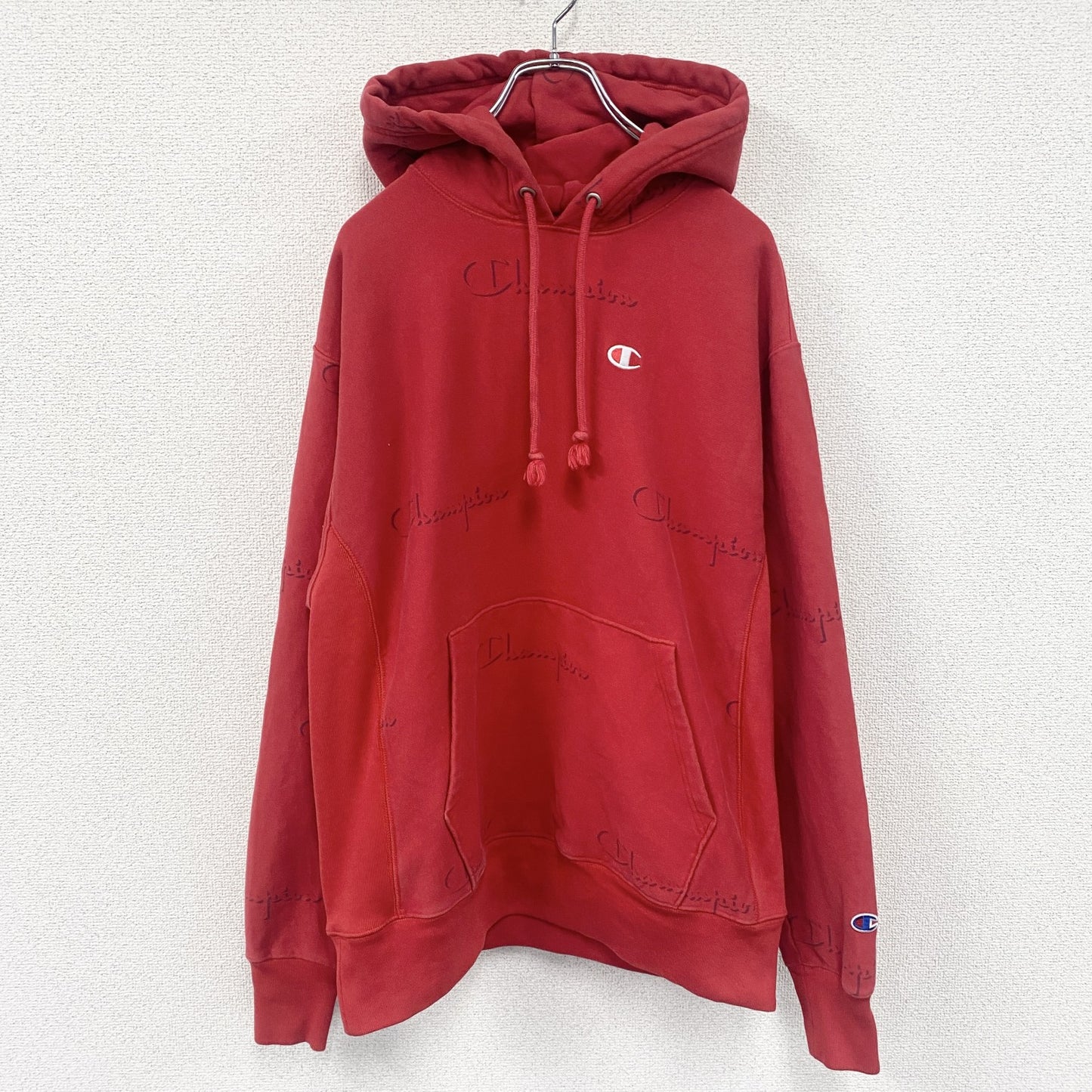 champion　チャンピオン　リバースウィーブ　スウェットパーカー/フーディ　赤　レッド