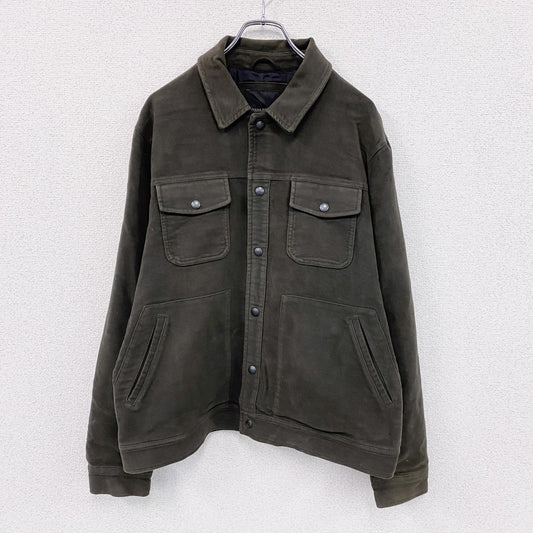 BANANA REPUBLIC　バナナリパブリック　モールスキンジャケット　4ポケット　カーキ　XLサイズ