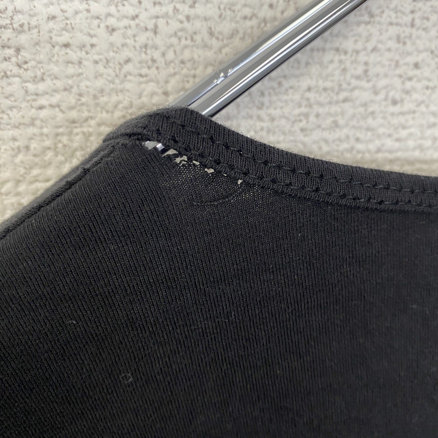 古着 used　ノーブランド　半袖個性的デザインTシャツ　人　スポーツカー　レトロ　クルーネック　黒　ブラック　春夏服　Lサイズ