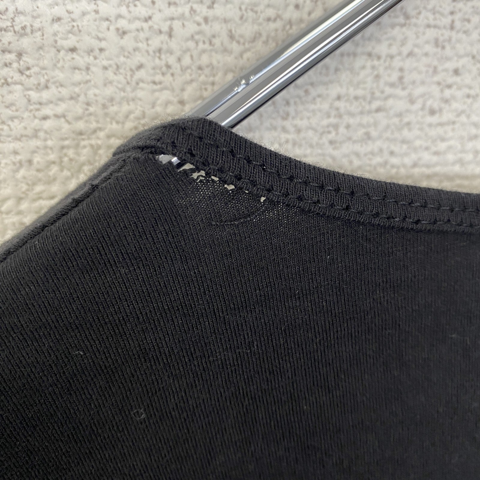 古着 used　ノーブランド　半袖個性的デザインTシャツ　人　スポーツカー　レトロ　クルーネック　黒　ブラック　春夏服　Lサイズ