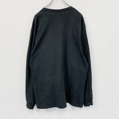 Carhartt　カーハート　長袖Tシャツ/ロンT　ポケット付き　ワンポイント　クルーネック　黒　ブラック　Mサイズ