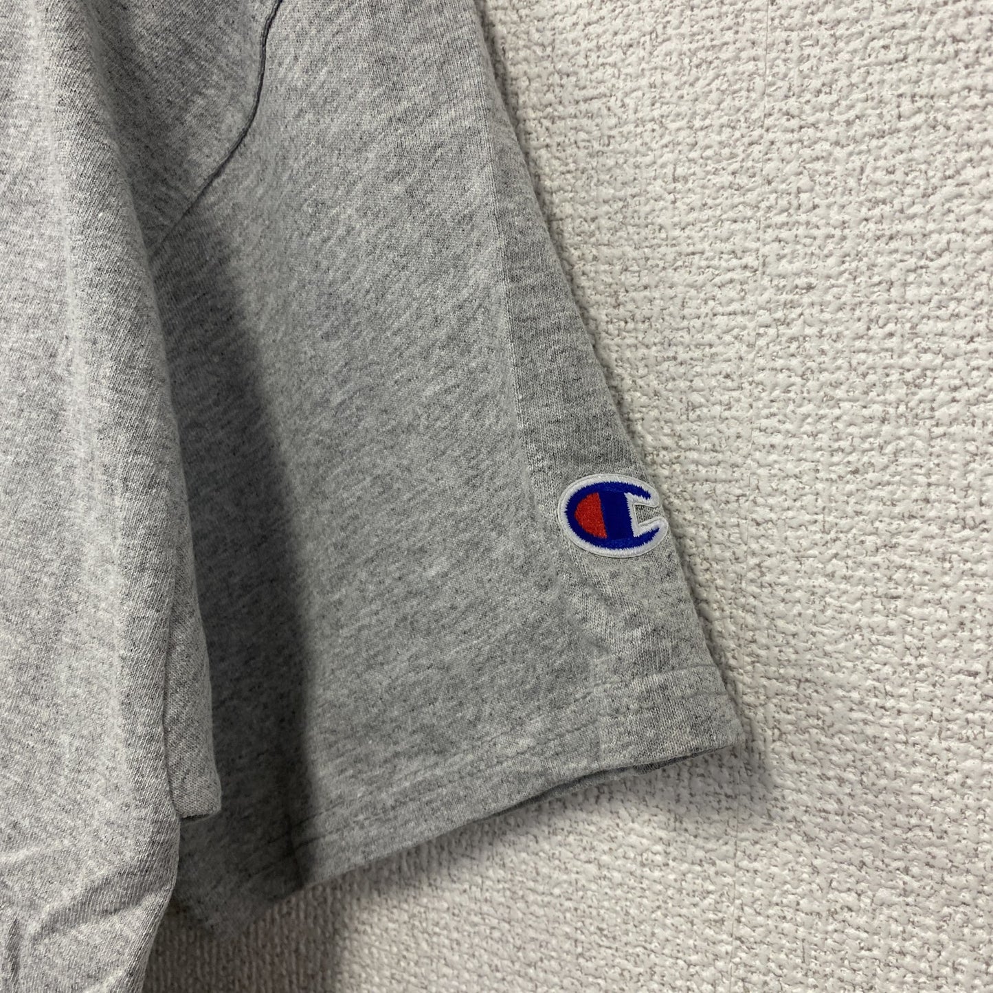 古着 used　champion チャンピオン　半袖プリントTシャツ　NAVY SAILING　クルーネック　グレー　Mサイズ