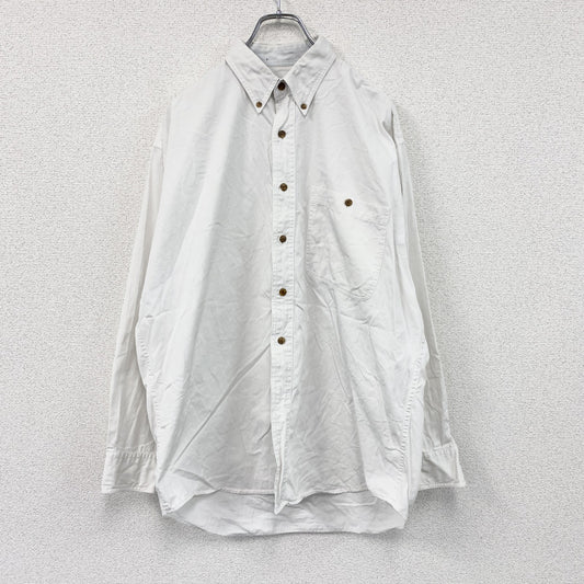 CHAPS　チャップス　RALPH LAUREN　ラルフローレン　長袖ボタンダウンシャツ　白　ホワイト　15 1/2サイズ
