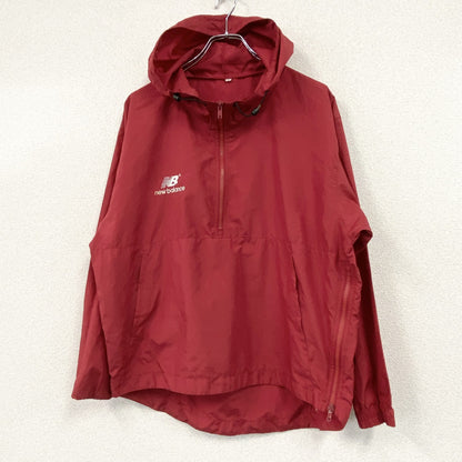 NEW BALANCE　ニューバランス　アノラックパーカー/フーディー　赤　レッド　Lサイズ
