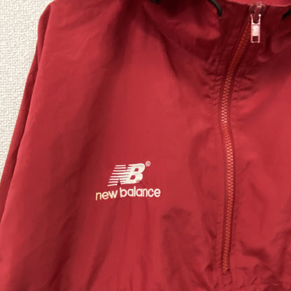 NEW BALANCE　ニューバランス　アノラックパーカー/フーディー　赤　レッド　Lサイズ