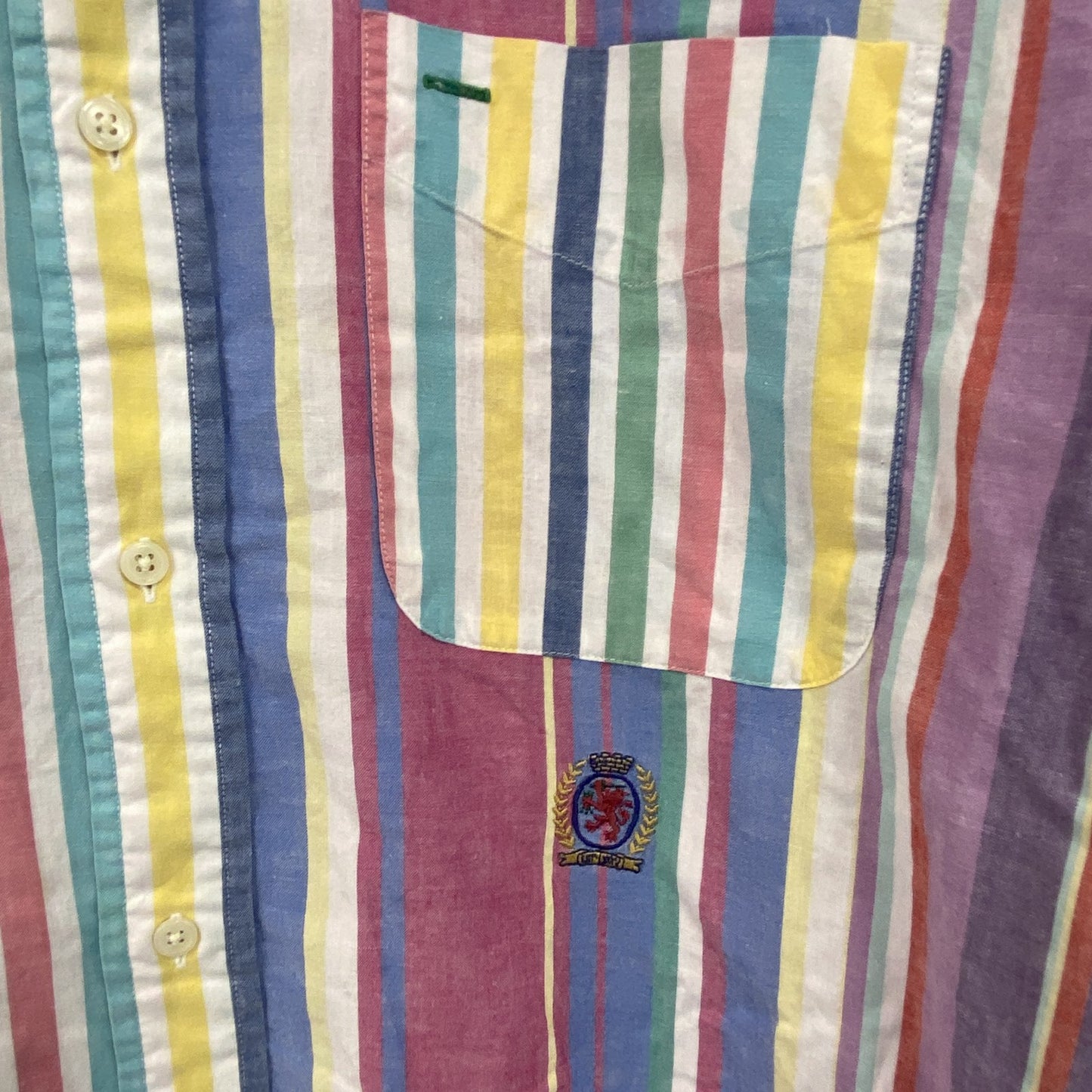 TOMMY HILFIGER　トミーヒルフィガー　長袖シャツ　ストライプ柄　マルチカラー　Mサイズ