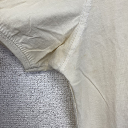 古着 used　Tazzio　半袖プリントTシャツ　CAR QUEEN KILLERS　レトロ風　クルーネック　ベージュ　Mサイズ