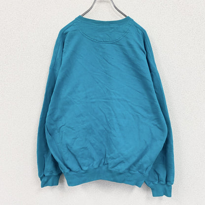 90s　OLD GAP　オールドギャップ　スウェット/トレーナー　前V　ヴィンテージ　ターコイズブルー　Lサイズ