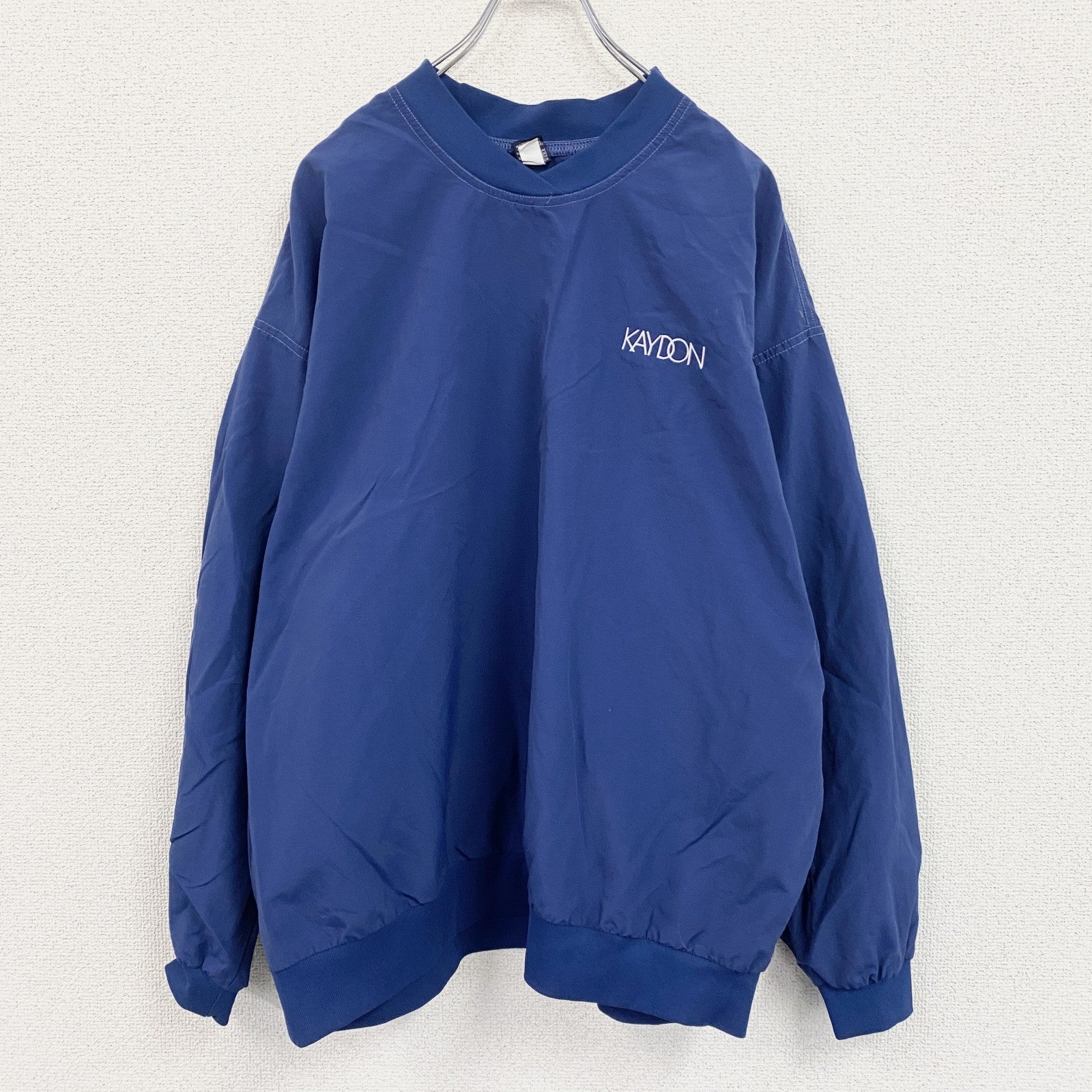 90s　LANDS’END　ランズエンド　ナイロンプルオーバージャケット　ヴィンテージ　青　ブルー　Lサイズ