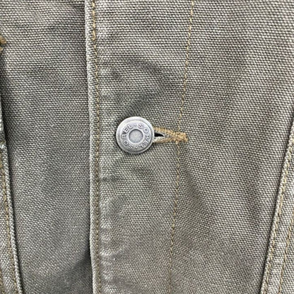 SOREL　ダックカバーオール　フルボタンダックジャケット　5つポケット　コーデュロイカラー　カーキ　Lサイズ