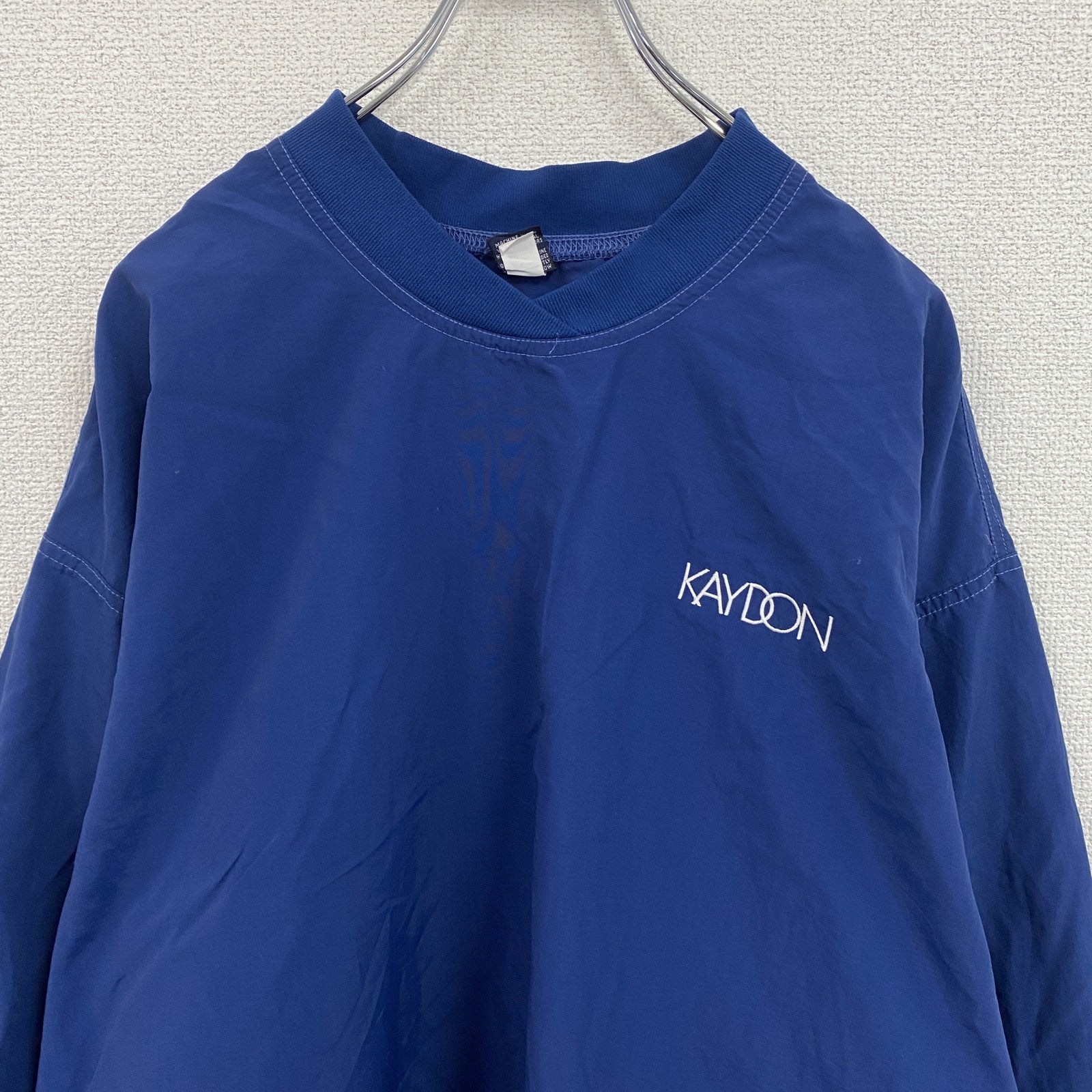 90s　LANDS’END　ランズエンド　ナイロンプルオーバージャケット　ヴィンテージ　青　ブルー　Lサイズ