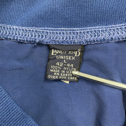 90s　LANDS’END　ランズエンド　ナイロンプルオーバージャケット　ヴィンテージ　青　ブルー　Lサイズ