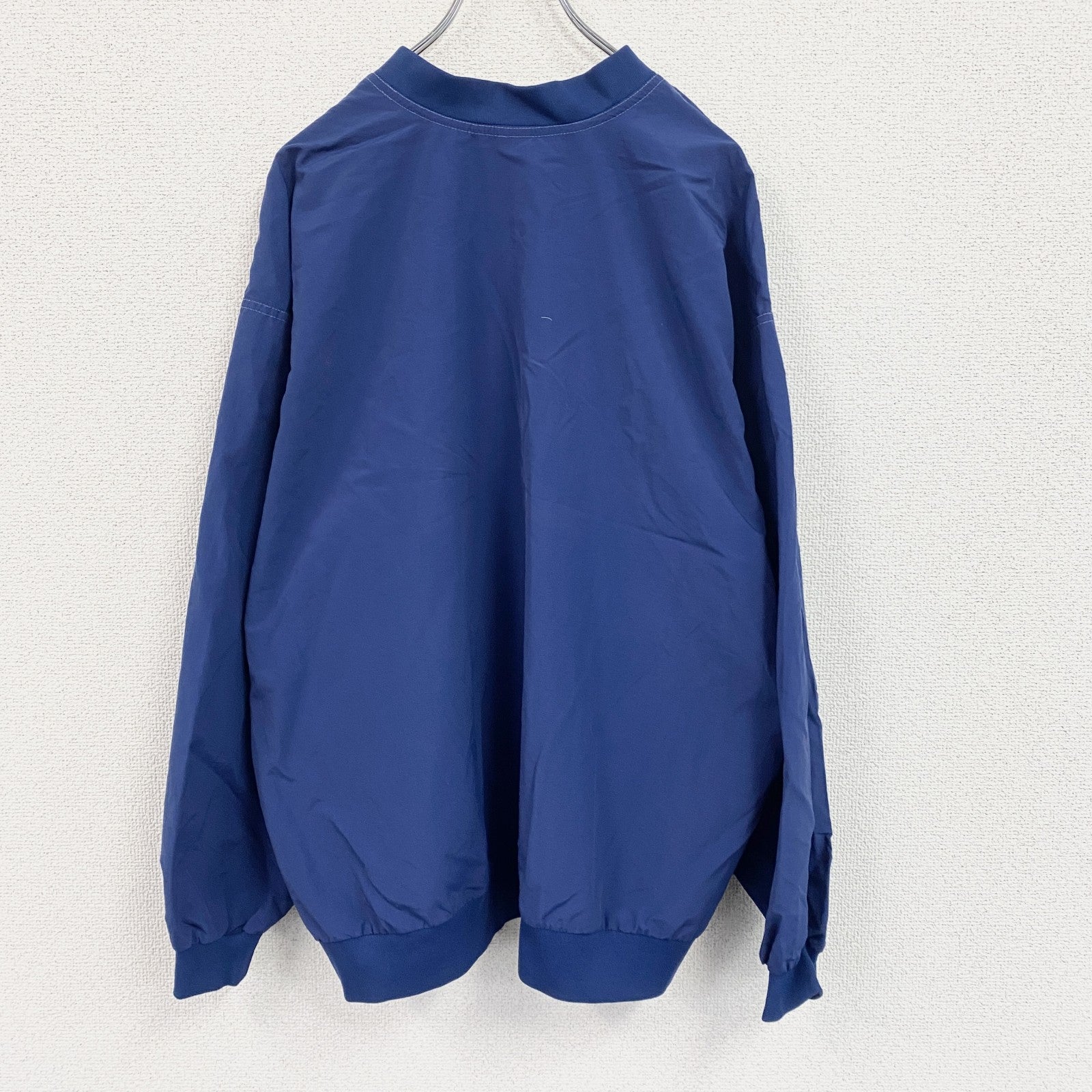 90s　LANDS’END　ランズエンド　ナイロンプルオーバージャケット　ヴィンテージ　青　ブルー　Lサイズ