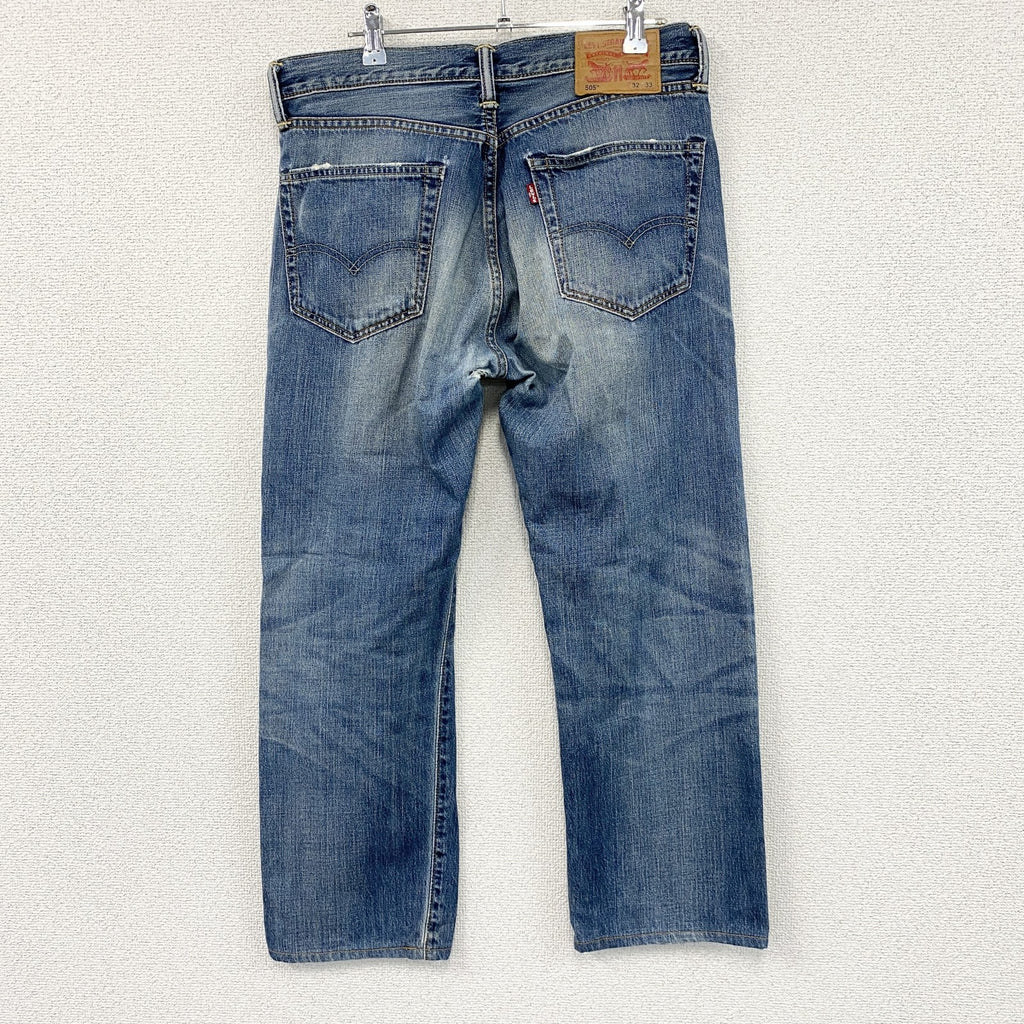 Levi's　リーバイス　505　デニムパンツ/ジーンズ　ジップフライ　縦落ち　鬼ヒゲ　インディゴ　W32サイズ