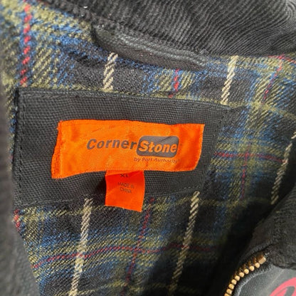 Corner Stone　フルジップダックジャケット　ドクターペッパー　黒　ブラック　XLサイズ