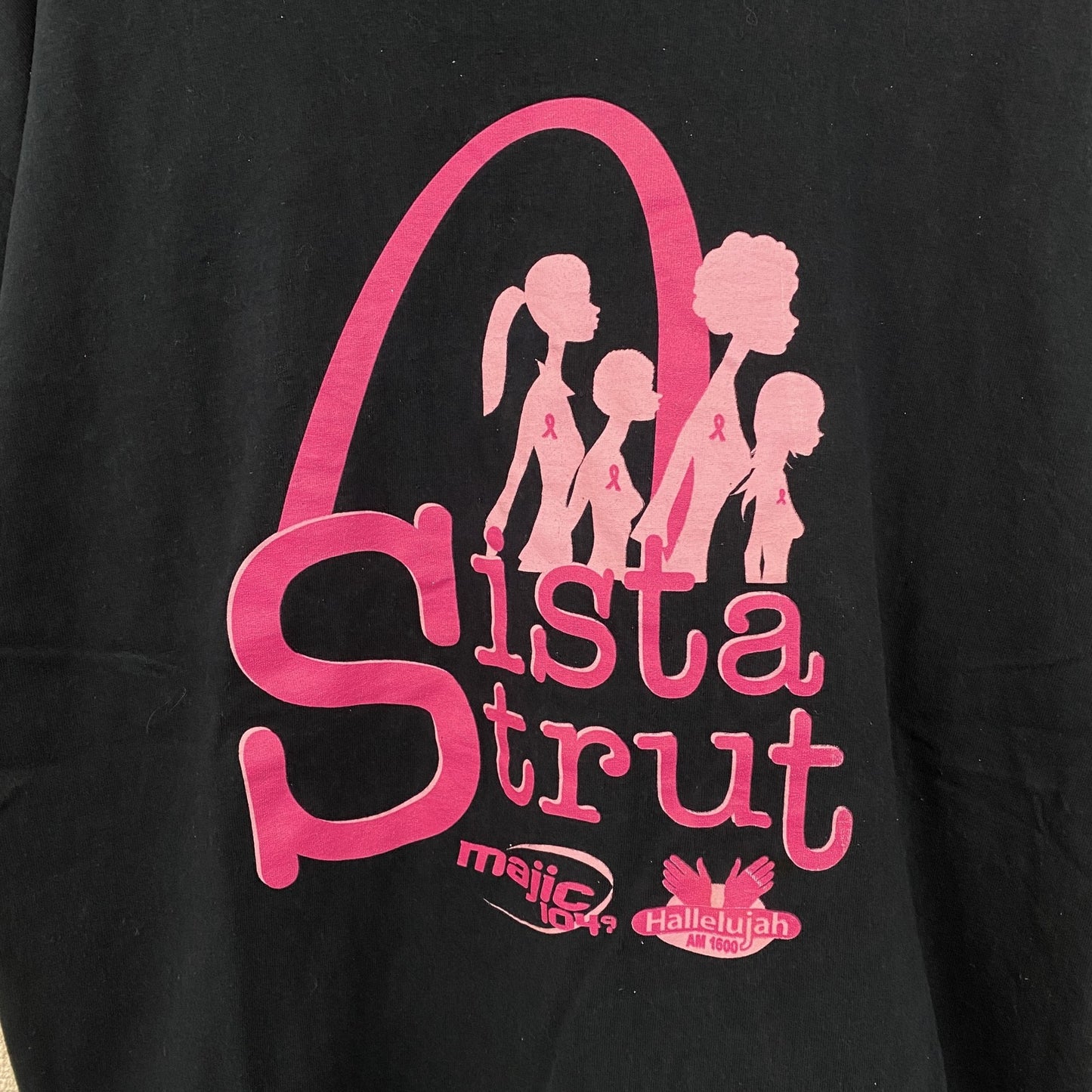 古着 used　GILDAN ギルダン　半袖プリントTシャツ　Sista Strut　クルーネック　春夏服　レトロ　黒　Lサイズ