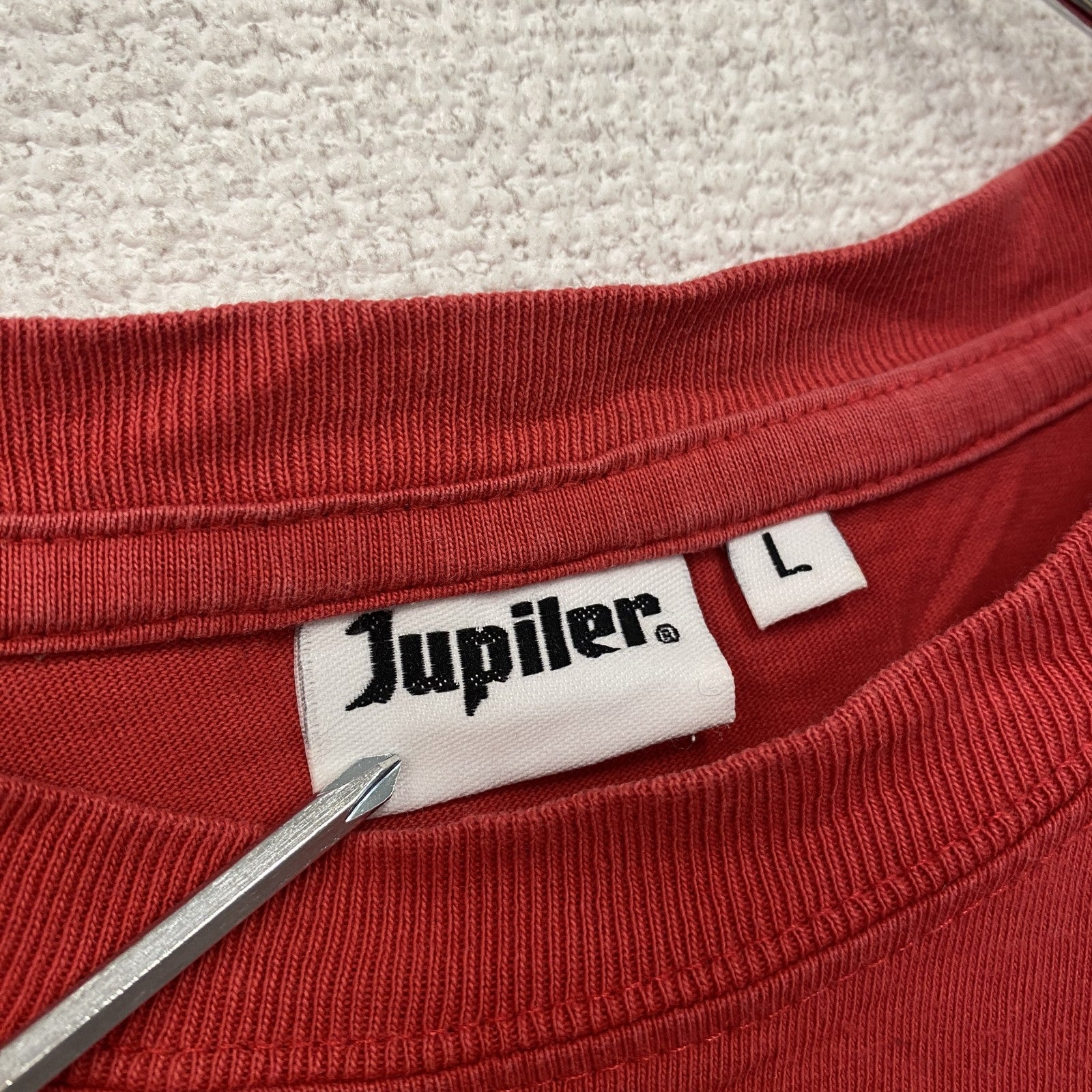Jupiler　ジュピラー　半袖プリントアニマルTシャツ　ビール　赤　レッド　Lサイズ