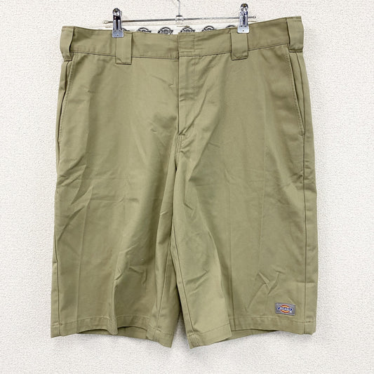 Dickies　ディッキーズ　ハーフワークパンツ/ショートパンツ　ワンポイント　ベージュ　34サイズ