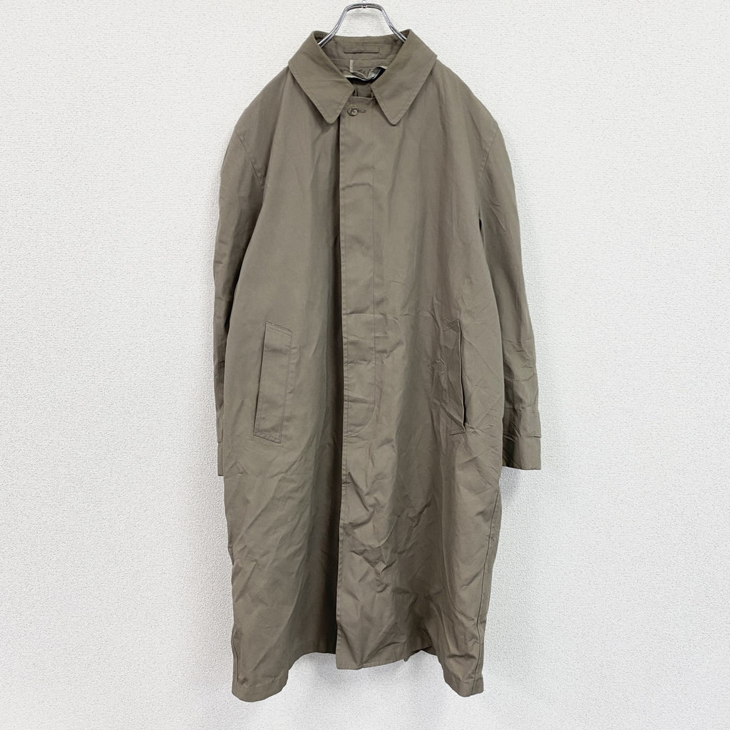 LONDON FOG　ロンドンフォグ　ステンカラーコート　バルマカーンコート　比翼仕立て　ベージュ　44サイズ