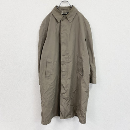 LONDON FOG　ロンドンフォグ　ステンカラーコート　バルマカーンコート　比翼仕立て　ベージュ　44サイズ