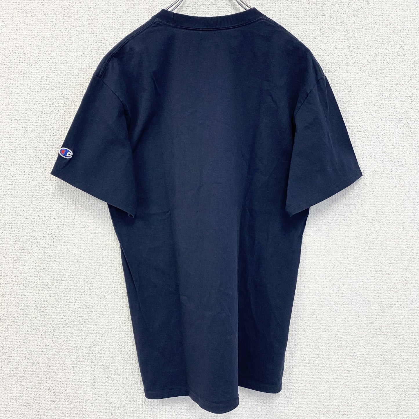 古着 used　champion　チャンピオン　半袖カレッジプリントTシャツ　ペンシルベニア大学　ネイビー　紺　Mサイズ