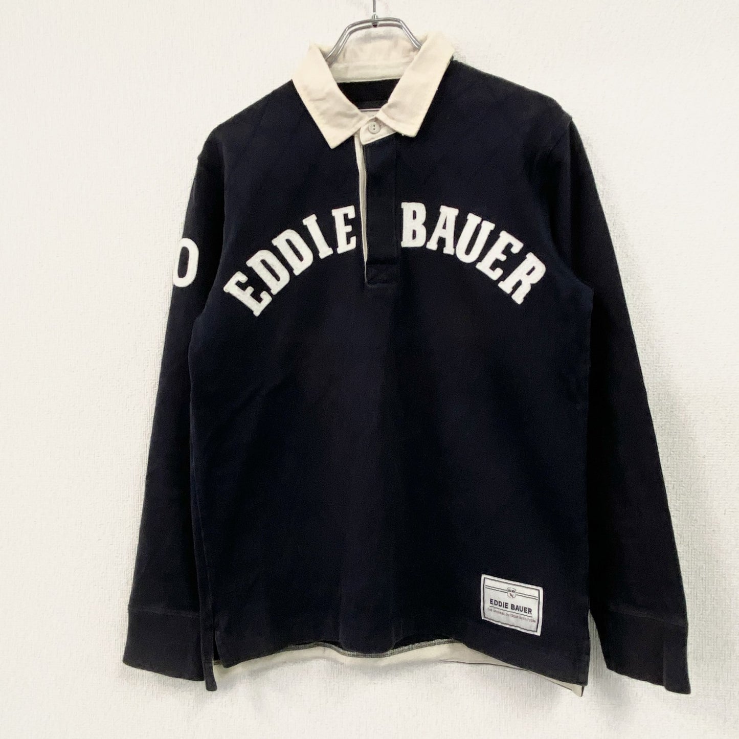 Eddie Bauer　エディーバウアー　長袖ラガーシャツ　黒　ブラック
